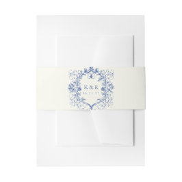 Cintas Para Invitaciones Banda Belly de Boda floral de cosecha francesa