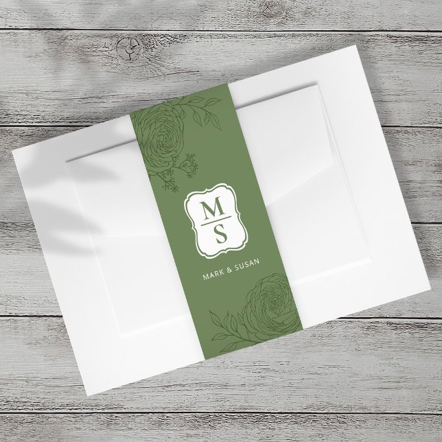 Cintas Para Invitaciones Banda Belly de invitación a boda Ranunculus (Subido por el creador)