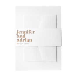 Cintas Para Invitaciones Banda Belly de invitación a boda retro moderna