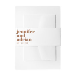 Cintas Para Invitaciones Banda Belly de invitación a boda retro moderna