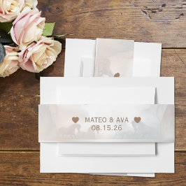 Cintas Para Invitaciones Banda Belly de invitación a bodas