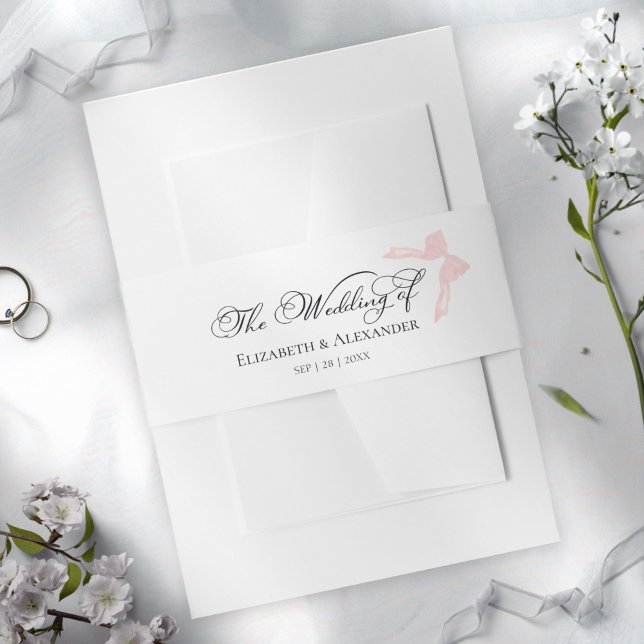 Cintas Para Invitaciones Banda Belly de invitación a bodas | Caligrafía de  (Subido por el creador)