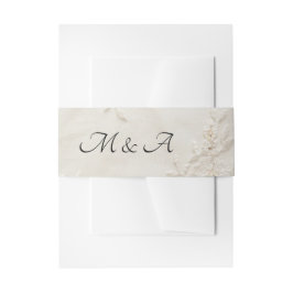 Cintas Para Invitaciones Banda Belly de invitación a bodas de encaje bordad