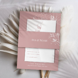 Cintas Para Invitaciones Banda Belly de invitación a bodas de esquema de li