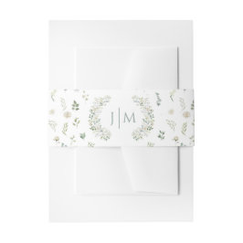 Cintas Para Invitaciones Banda Belly de invitación a bodas de monograma ver