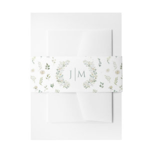 Cintas Para Invitaciones Banda Belly de invitación a bodas de monograma ver