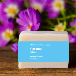 Cintas Para Invitaciones Banda Belly de jabón azul claro moderno