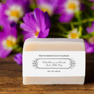 Cintas Para Invitaciones Banda Belly de jabón de estilo de cosecha blanca