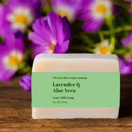 Cintas Para Invitaciones Banda Belly de jabón verde claro moderno