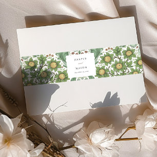 Cintas Para Invitaciones Banda Belly de la invitación a la boda bruta botán