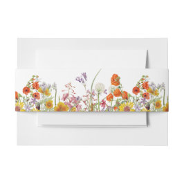 Cintas Para Invitaciones Banda Belly de la invitación a la boda de flores s