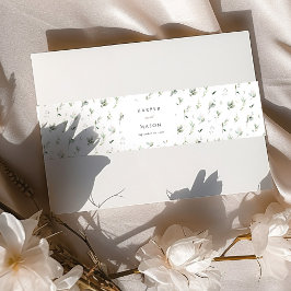 Cintas Para Invitaciones Banda Belly de la invitación a la boda de la elega