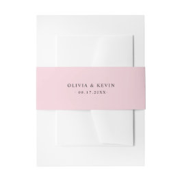 Cintas Para Invitaciones Banda Belly de la invitación a la boda de Rubor ro