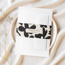 Cintas Para Invitaciones Banda Belly de la invitación a la boda floral retr