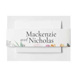 Cintas Para Invitaciones Banda Belly de la invitación a la boda floral trop