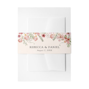 Cintas Para Invitaciones Banda Belly de la invitación a la boda rustica ros