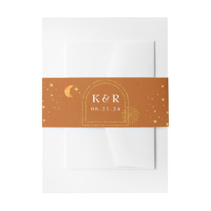 Cintas Para Invitaciones Banda Belly de las Estrellas de la Luna Celestial