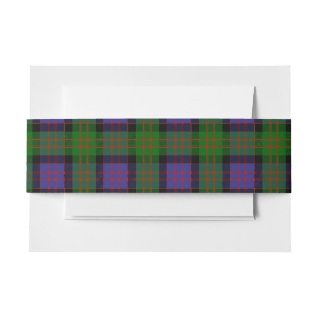 Cintas Para Invitaciones Banda Belly de MacDonald Scottish Tartan (Anverso Ejemplo)