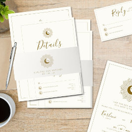 Cintas Para Invitaciones Banda Belly de Sun y Moon Timeless Boda