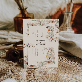 Cintas Para Invitaciones Banda Belly del Boda Boho Tiny Wildflower