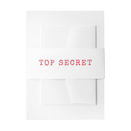 Cintas Para Invitaciones Banda Belly espía de agente secreto