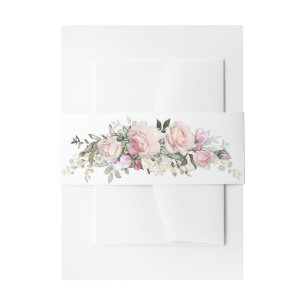 Cintas Para Invitaciones Banda Belly floral de primavera