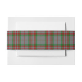 Cintas Para Invitaciones Banda Belly Gray Scottish Tartan