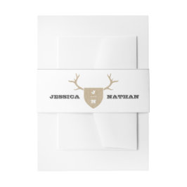 Cintas Para Invitaciones Banda Belly Gris Trofeo Rústico