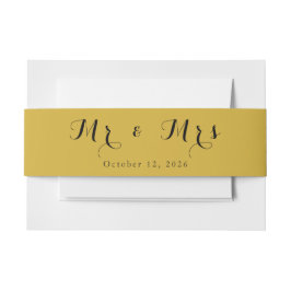 Cintas Para Invitaciones Banda Belly minimalista - Personalizado Texto