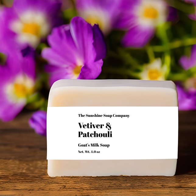 Cintas Para Invitaciones Banda Belly moderna de jabón blanco (Subido por el creador)