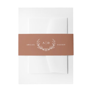 Cintas Para Invitaciones Banda Belly Terracotta Wedtation Suite