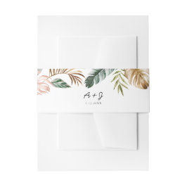 Cintas Para Invitaciones Banda Belly tropical exuberante - Retrato de 2" x 