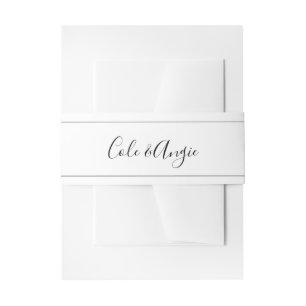 Cintas Para Invitaciones Banda de Belly Boda minimalista con líneas