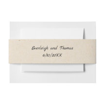 Banda de Belly de cartón rústico beige faux kraft