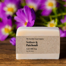 Banda de Belly de jabón estilo papel Kraft moderno