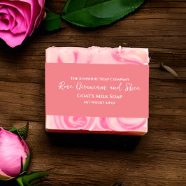 Cintas Para Invitaciones Banda de Belly de jabón Minimalista de Rosa turbio