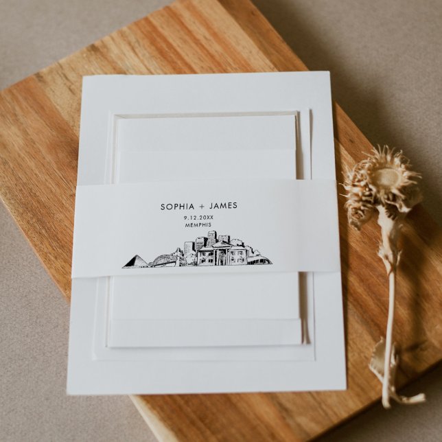Cintas Para Invitaciones Banda de Belly del Skyline de Memphis, 2"x11.5" (Subido por el creador)