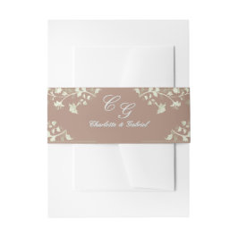 Cintas Para Invitaciones Banda de Belly Floral Spring Chinoiserie