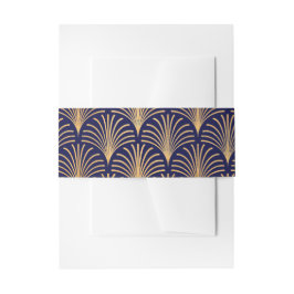 Cintas Para Invitaciones Banda de invitación de estilo Art Deco de Oro de T