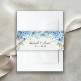 Cintas Para Invitaciones Banda de la viga de la invitación a la hidrangea a