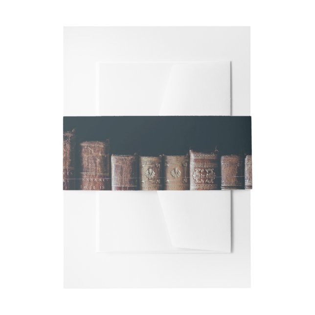 Cintas Para Invitaciones Banda de la viga de la invitación a los libros de  (Anverso Ejemplo)