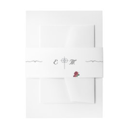 Cintas Para Invitaciones Banda de la viga de la invitación de Rosas finos