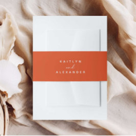 Cintas Para Invitaciones Banda de la viga de la invitación del Naranja mini