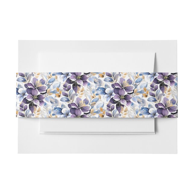 Cintas Para Invitaciones Banda de la viga de la invitación del personalizad (Anverso Ejemplo)