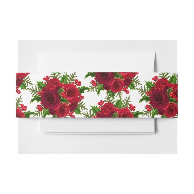 Cintas Para Invitaciones Banda de la viga de la invitación del personalizad (Anverso Ejemplo)