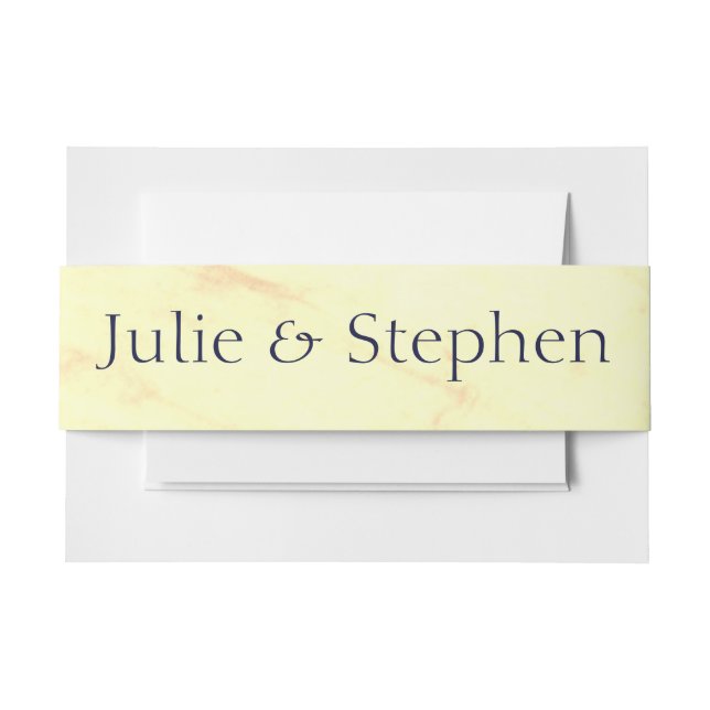 Cintas Para Invitaciones Banda de la viga personalizada Julep Mint Invitati (Anverso Ejemplo)