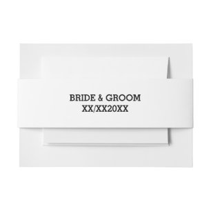 Cintas Para Invitaciones Banda de sobres de paisajes personalizados de novi