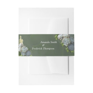 Cintas Para Invitaciones Banda de sobres de tonos azul pálido