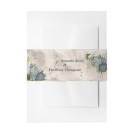 Cintas Para Invitaciones Banda de sobres de tonos azul pálido