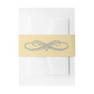 Cintas Para Invitaciones Banda de vientre de boda de oro